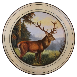 AKAH Onur plakaları özel başarılar için von AKAH Ehrenscheibe Hirsch im Wechselrahmen 50cm 38632002