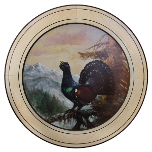 Onur plakaları özel başarılar için von AKAH Ehrenscheibe Auerhahn im Wechselrahmen 50cm 38632010