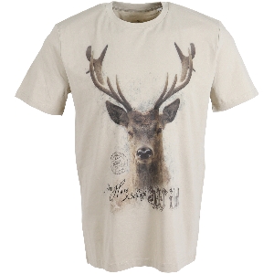 Avcılık ve Outdoor için giyim von AKAH ALMTRACHT T-Shirt Mein Herz schlägt wild, sand 83810005