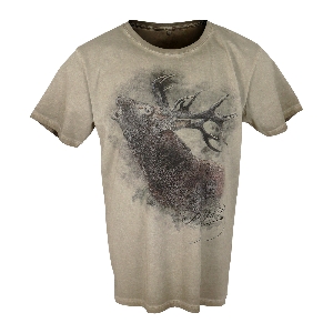 AKAH Gömlekler ve dış mekan için Tişörtler von AKAH ALMTRACHT T-Shirt Hirsch, braun 83819004